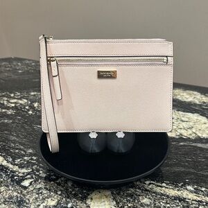 kate spade Blush Pink Saffiano Leather Wristlet